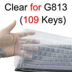 Keyboard Cover for Logitech G813 G913 TKL G915 TKL for Logi Mechanical Protective Protector Skin Case Clear Silicone