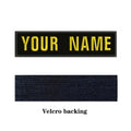 10X2.5cm Embroidery Custom Name Text Patch Stripes Badge Iron On Or Sew On Or  Patches For