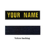 10X2.5cm Embroidery Custom Name Text Patch Stripes Badge Iron On Or Sew On Or  Patches For