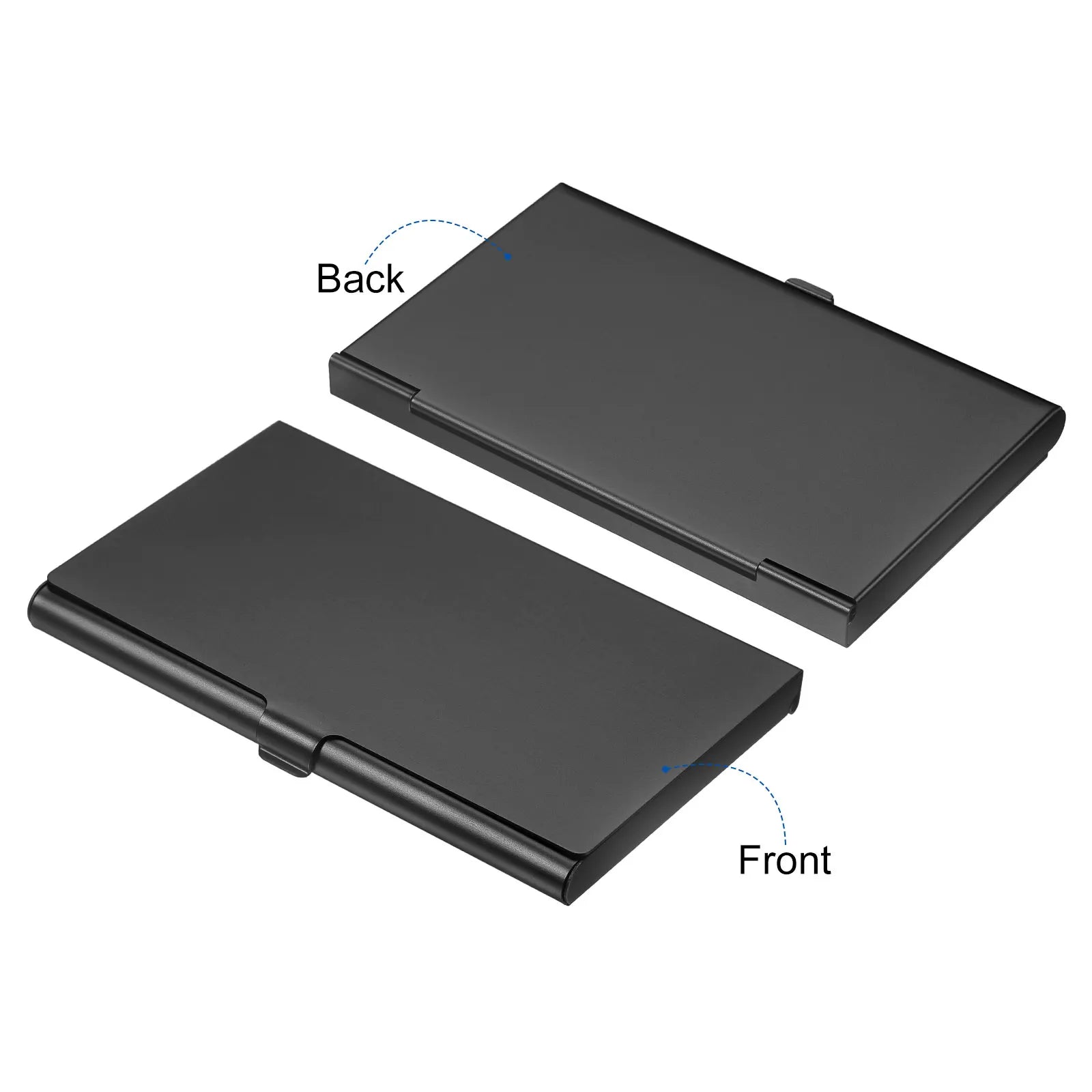 1/2/3Pcs Business Card Holder Metal Box Cover Credit Card Holder Aluminum Alloy Flip Cover Slim Name Cards Case for Women Men
