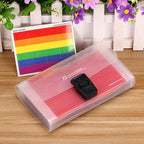 A6 Expanding File Organizer 13-Pockets, Accordion Folder with Button Closure for Documents Receipts Cards, Document Wallet