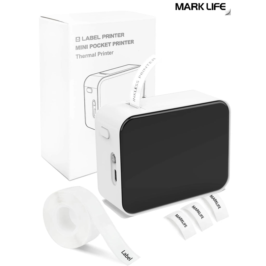 Marklife Mini Label Printer P15 B1 B21 Bluetooth Thermal Sticker Printer For Kitchen School Office To Gift/Diy Creative/Marking