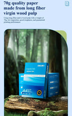 1 Pack 500 Sheets Deli A4 Multi-purpose Paper 70/80g Aegean Sea Series Copy Printing Paper 7420/7433