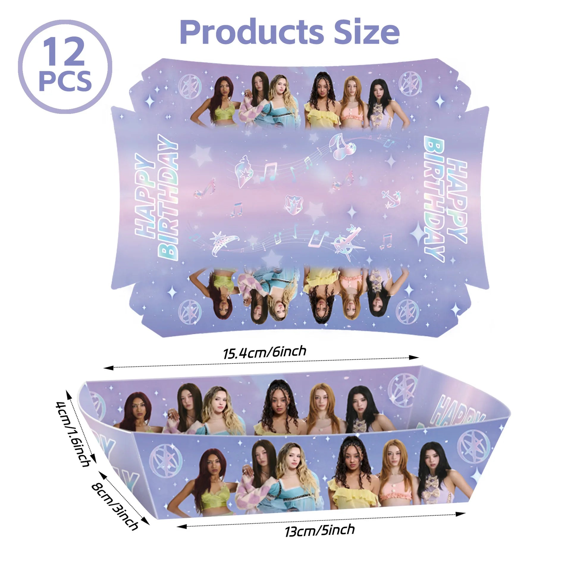 Katseye Girl Birthday Party Theme Decoration Cup Plate Banner Backdrop Gift Bag Tablecloth For Gift Baby Shower Supplies