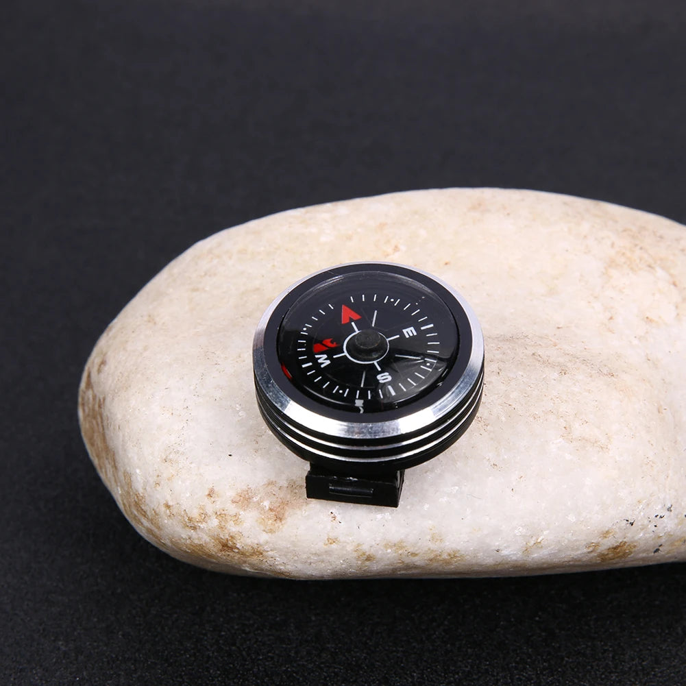 Mini Watch Strap Button Compass for Paracord Bracelet Survival Mini Pocket Compass Outdoor Hiking Camping Accessories Tools
