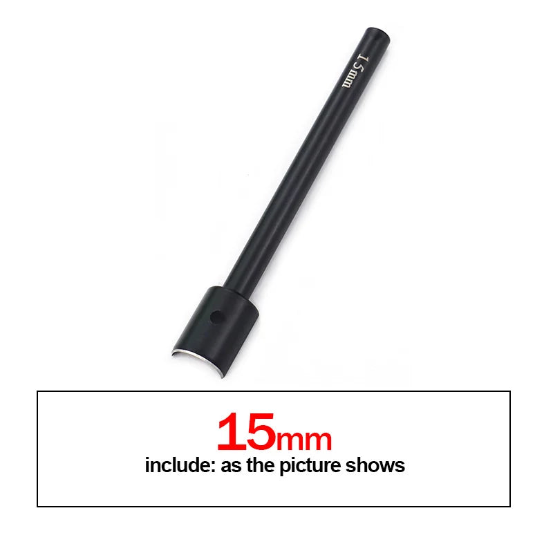 QJH Half-Round Leather Cutter Punch Strap End Punch Tool for DIY Crafting Handwork Strap Belt, Wallet and Bag (15 - 45 mm)