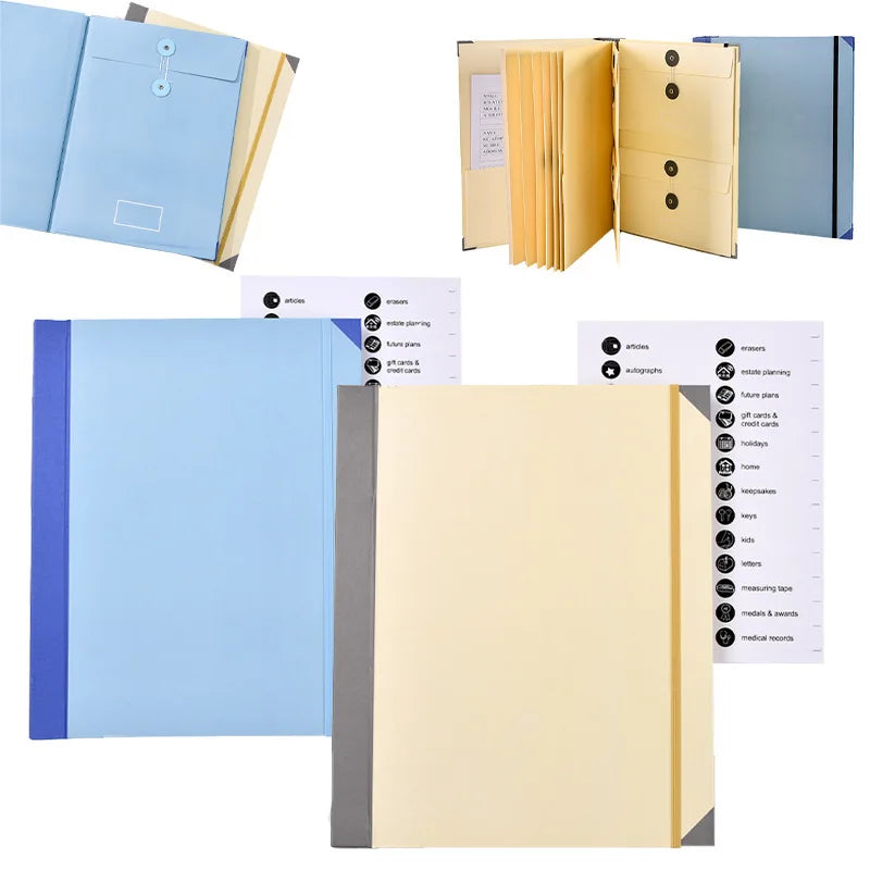 In Case I Go Missing Binder Folio Document Organizer Expanding File Folder Pockets Accordion Document Organizer Pocket Organ