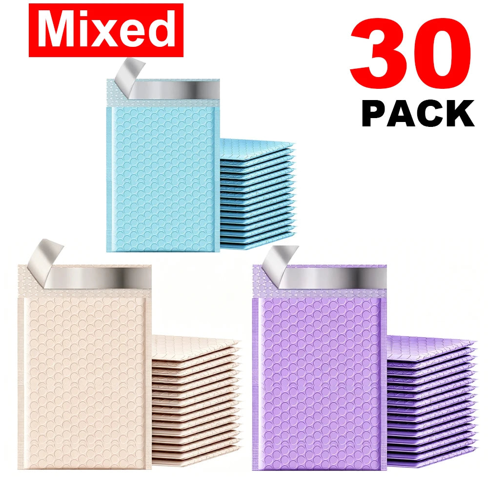 Self Adhesive Mailing Envelopes Bubble Padded Mailers 4 X 6 Inch Small Shipping Bags Waterproof Padded Envelopes for Packaging