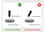 WUTA Basic Series 1pc Leather Belt Hole Puncher Oblong Hollow Punch Oval Flat Punches DIY Craft Tools for Strap Watch Band Bags