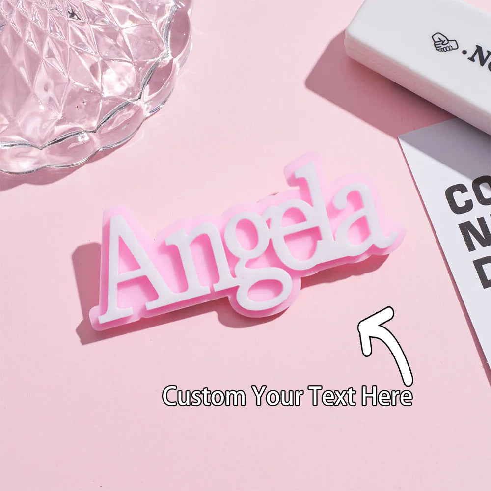 A custom acrylic letter brooch, personalized name brooch, a gift for family members, friends or loved ones on special occasions