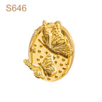 Plant Wax Stamp Seal Wax Print Thick Copper Head Carved Sealing Tool Holiday Party Invitation Letter Wedding Decorative