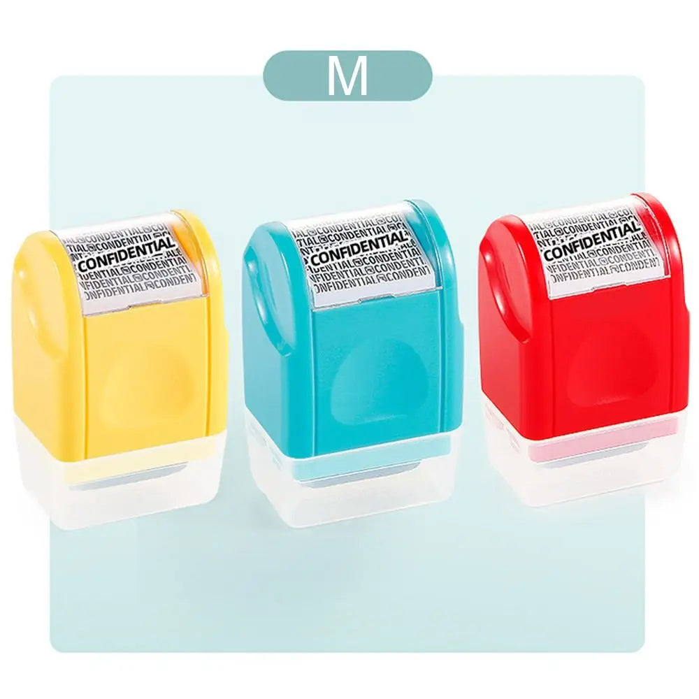 Durable Roller Identity Protection Stamps Safety Portable ID Security Stamp Privacy Protection Identity Address Blocker
