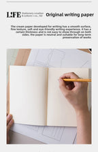Japanese LIFE noble note section Notebook 100sheets Grid/Horizontal A4 A5 B4 B5 Pen Writing Notebook Office Stationery Supplies