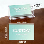 200pcs, Custom Business Cards/Cards, Desktop Business Cards, Thank You Cards, Waterproof Surface