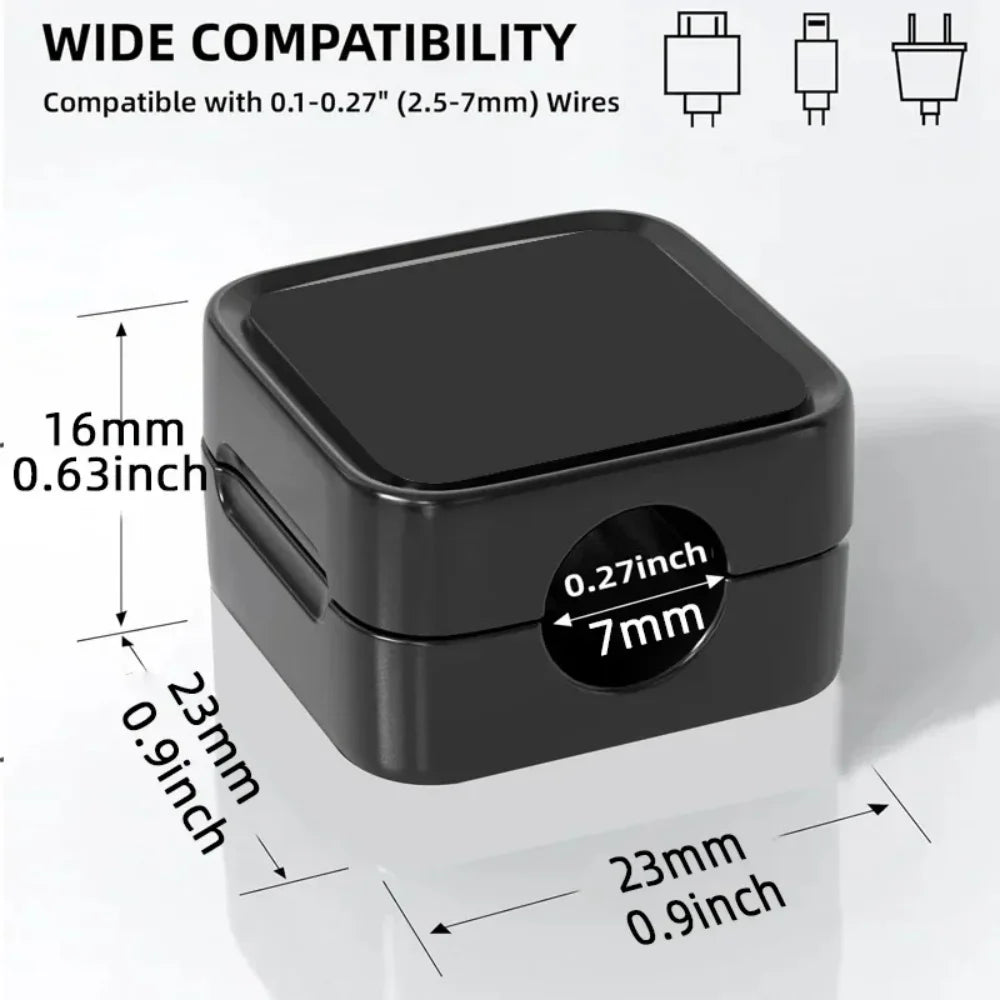 Magnetic Cable Holder Data Cord Collator Desktop Bedside Wall Wire Organizer Mobile Phones Earphones Charging Wire Cord Holder