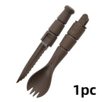 Mini EDC Tactical Tableware, Multi-functional Tools, Forks, Spoons, Knives, Combination, For Camping, Hiking, Outdoor, Halloween