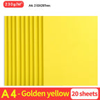 20Sheets 230G A4 Color Cardstock Paper Business Card Cardboard DIY Gifts Card Scrapbook Materials Drawing Card Art Supplies