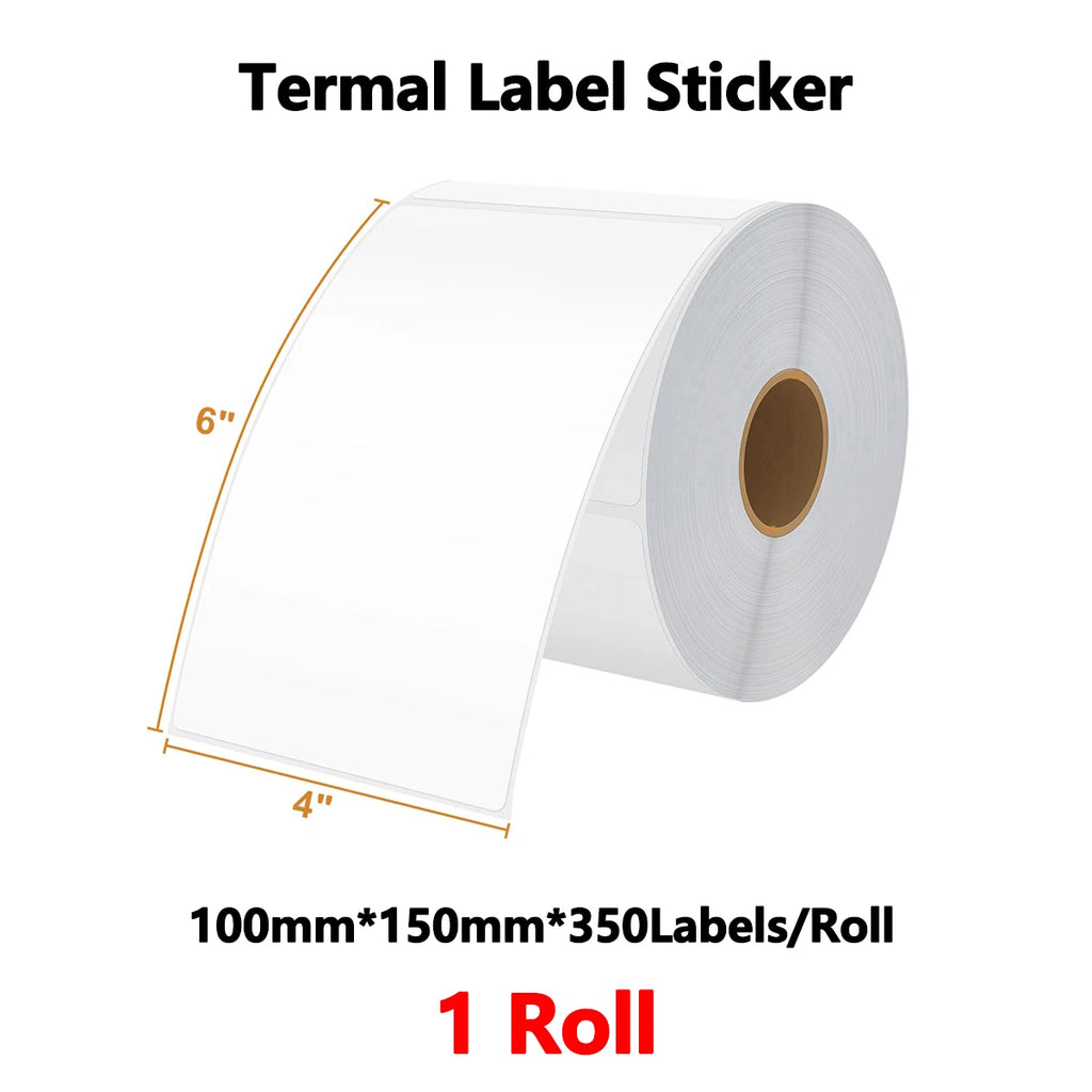 500/350 Sheets 4"x6" 4''x4'' Thermal Label Paper 100x150mm Adhesive Stickers For Thermal Shipping Labels Express Barcode Label