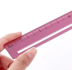 4pcs Aluminum Ruler Set,Drafting Set,With Storage Box Straight Ruler,Protractor,Students Measure Ruler Set Multi-Function Set