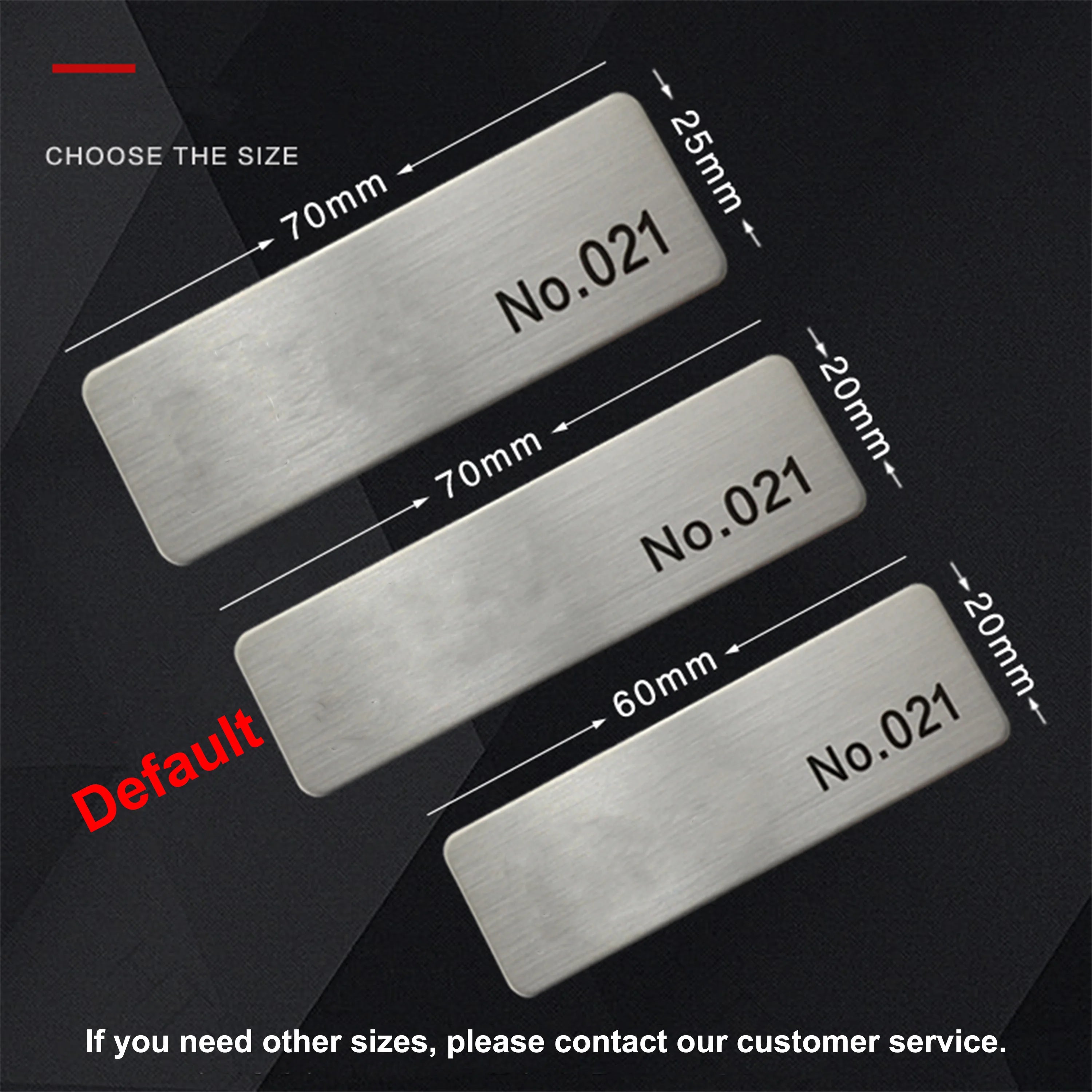 Personalized Name Tag Badges Identification Customized with Text&Logos, Stainless Steel Name for Clothing with Pin or Magnetic