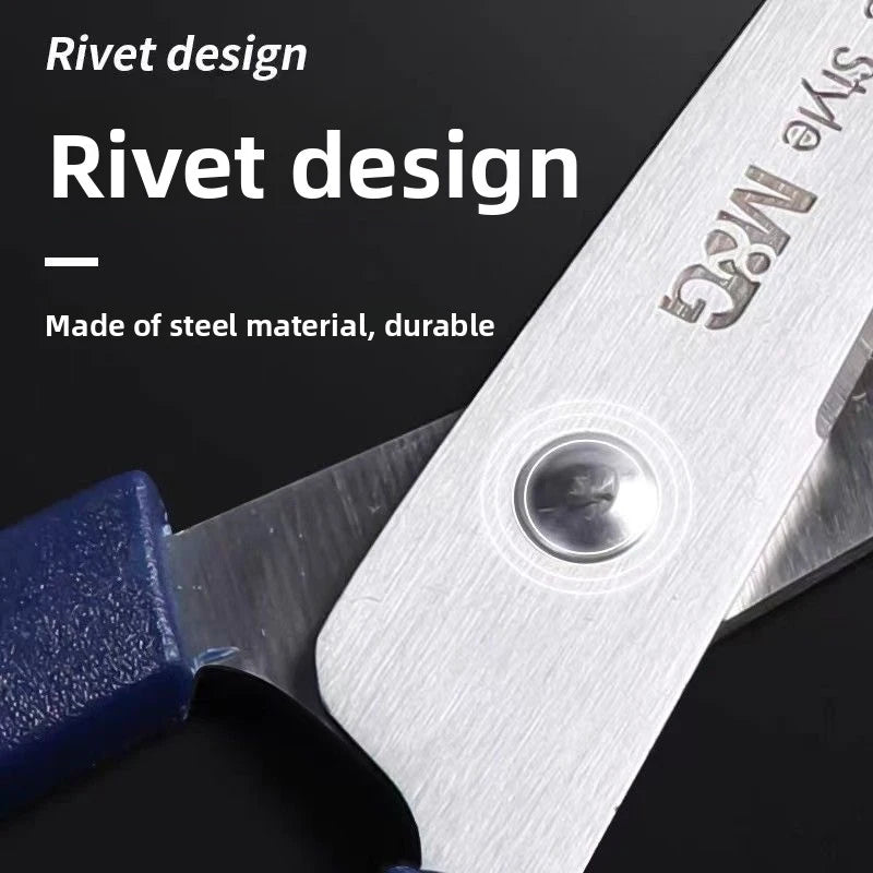 SK5 Alloy Steel Round Head Safety Scissors Ergonomic Multi Color Handle Durable Smooth Home Office School Craft DIY