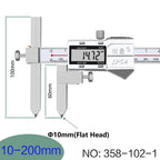 Round Hole Center Distance Digital Caliper 10mm 20mm Cone Probe Measuring Hole Center Distance Hole Distance Center Line Caliper