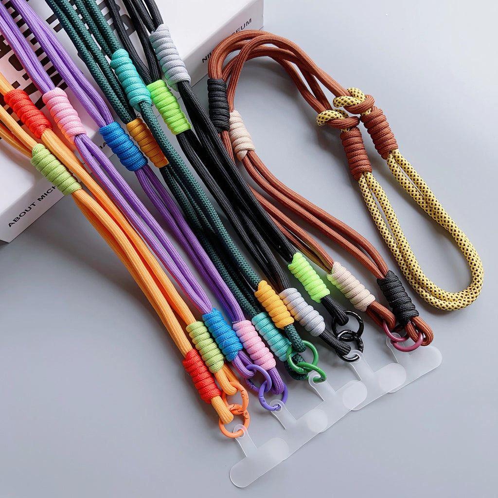 Lanyard Cross-body Shoulder Straps Keychain Adjustable Korea Long Rope with Replacement Patch for Mobile Phone Accessories