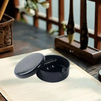 Calligraphy Inkstone Calligraphy Ink Box Multifunctional Students Supplies Writing Inkstone Ink Well Dish Inkstone with Cover