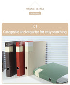 Clear PP A4 File Folder 4-Hole D-Ring Punch Binder Quick-Lock Lever Arch File - Hanging File Folders for Organizing