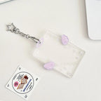 Kpop Card Holder Keychain Sleeve Clear Acrylic Badge ID Holder Idols K-pop Album Binder Photo Frame