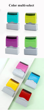Custom Teacher Name Ink Stamp Signature Calligraphy Selfing-Inking Personalized Letter Stamp For School Student Child