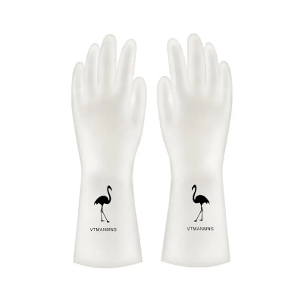 Female waterproof rubber latex dishwashing gloves kitchen durable cleaning housework chores dishwashing tools