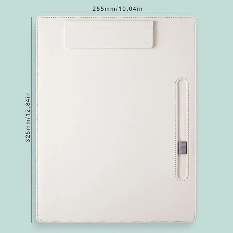 A4 leather writing clip, business folder, data book, office storage menu clip, contract book clip, music score clip