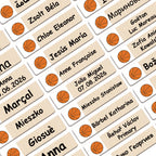 80/160/240pcs Personalized Name Stickers Custom Waterproof Labels Stick on Tag Kids Teacher Parents School Daycare - Basketball