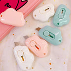 Mini Box Cutter Cartoon Cute Girly Pink Cat Paw Clouds Cutter Letter Envelope Opener Mail Knife Supplies Scrapbooking Tools