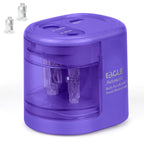Eagle Auto Pencil Sharpener, Battery or USB Operated, Dual Holes, Dual Blades,  Portable,Office,School Supplies Stationery