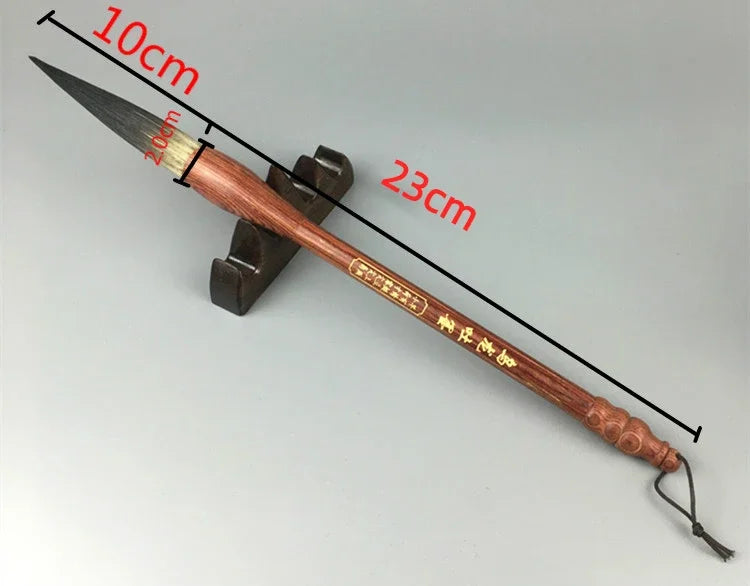Chinese Calligraphy Large Hopper-shaped Brush Calligraphy Long Peak Caligrafia Regular Running Script Ink Painting Pen