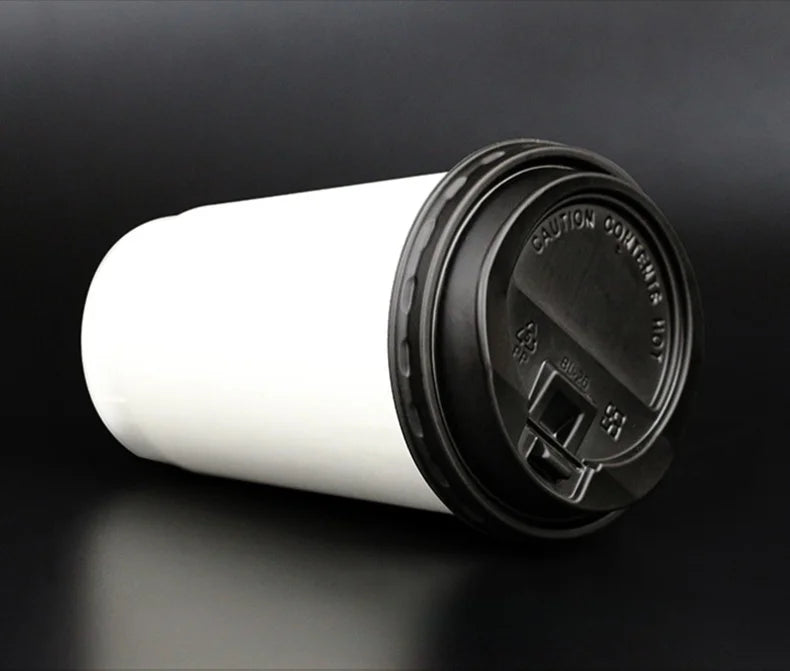 50pcs/pack Kraft Paper Bubble Tea Cup Double-layer Heat-insulating Paper Cup Disposable Thick Hollow Coffee Cup Accept Customize