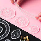 22pcs Roundness Ruler Set Geometric Ruler Mathematical Roulette Drawing Tools Learning Painting Puzzle Toys Art Tool