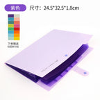 Accordion File Organizer 8 Pockets Expanding File Folder with Labels A4 Letter Document Paper Organizer for School Office