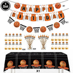 Basketball Tablecloths Basketball Party Decorations Rectangular Plastic Table Cover Boys Basketball Theme Birthday Party Supplie