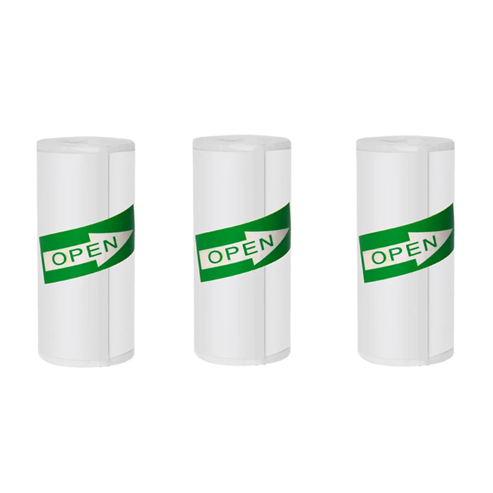 Colorful Label Sticker 57*25MM Self-adhesive Roll Paper Label Sticker Photo Inkless Printing Portable Mini Printer Thermal Paper