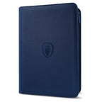 9 Pocket Zipper Card Binder, 360 Trading Card Holder Book, Premium PU Cover Zip Binder for Cards, Durable Side Loading Card