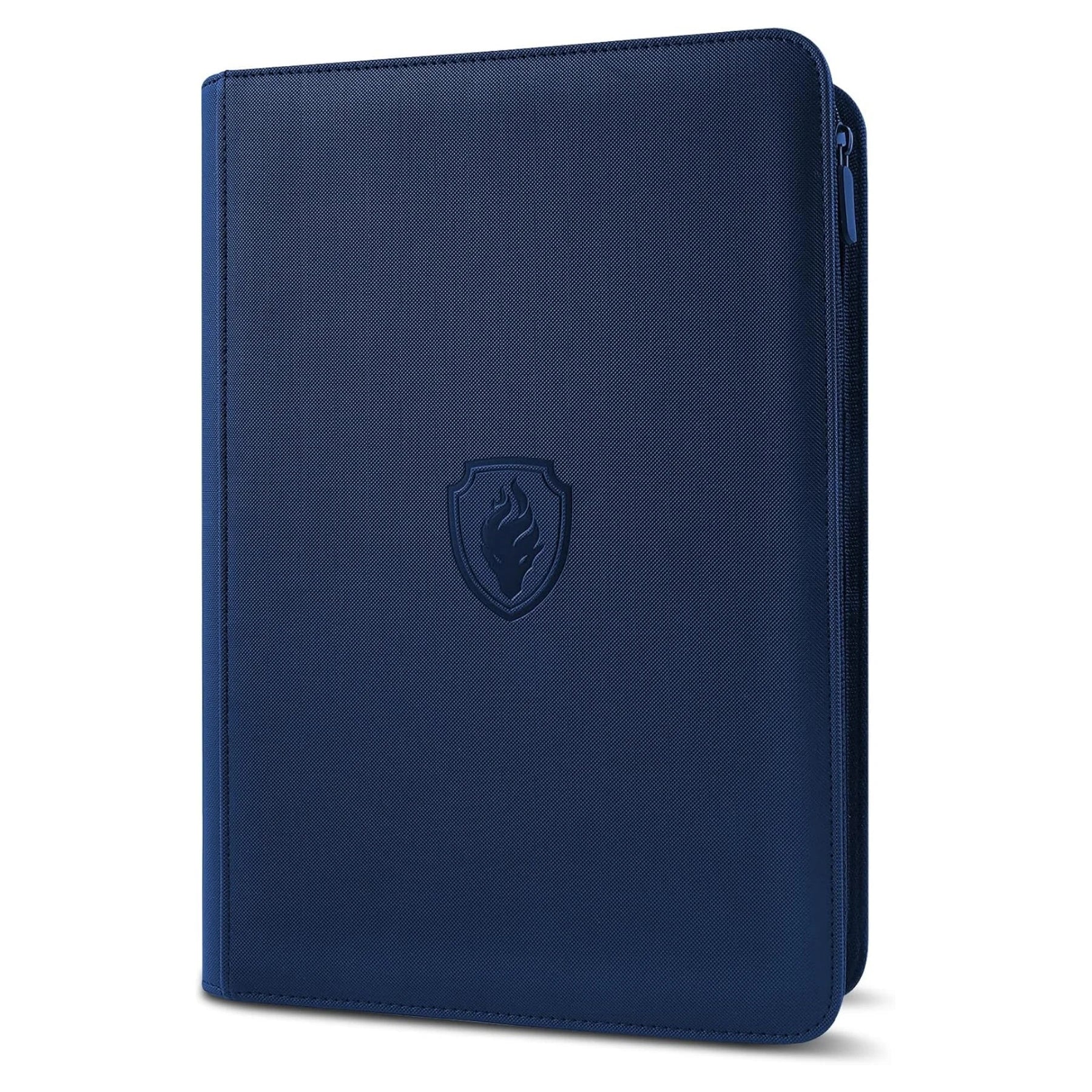 9 Pocket Zipper Card Binder, 360 Trading Card Holder Book, Premium PU Cover Zip Binder for Cards, Durable Side Loading Card