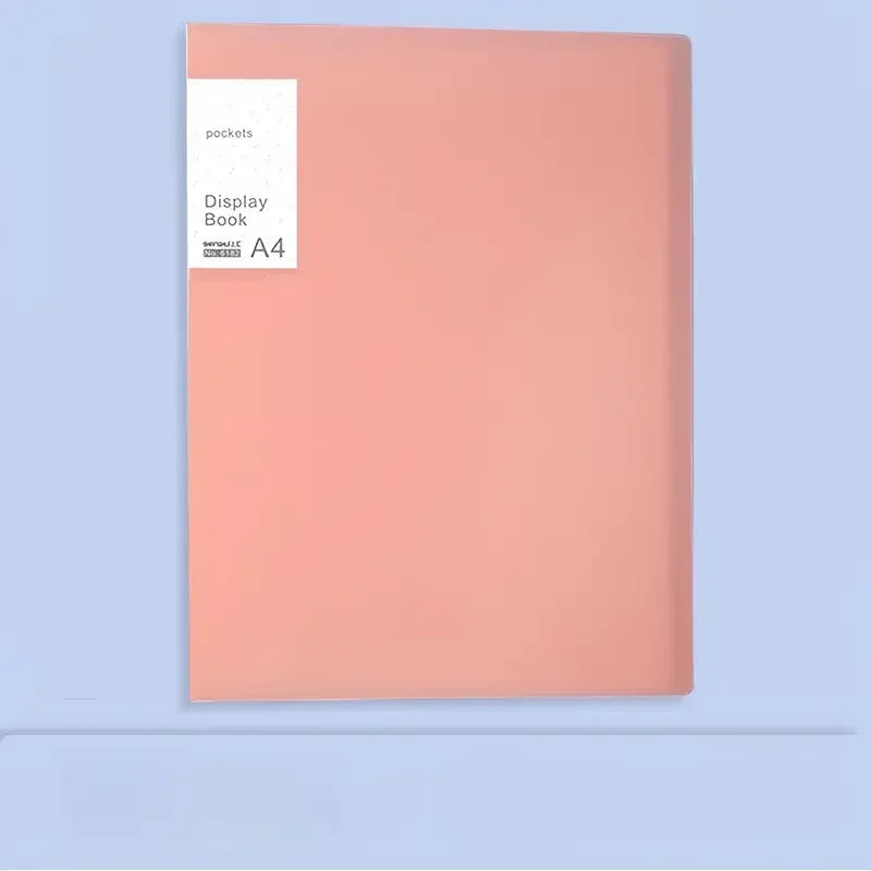 Document Presentation Folder - A4 PP Display Book with 20/40 Transparent Pockets & Sheet Protectors