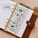 Binder Storage ruler vintage loose-leaf Notebook inner page index divider bookmark DIY accessory flexible ruler