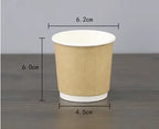 100pcs/pack 4oz 100ml Disposable Paper Cup Espresso Cup  Coffee Cup High Quality Double layer Paper Cup