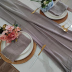 6PCS 43x43cm Dinner Table Rustic Decor Muslin Tea Towels, Birthday Decore Retro Cotton Cheesecloth, Cotton Gauze Wedding Napkins