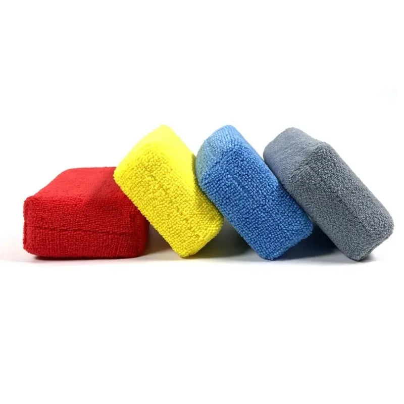 8PCS Microfibre Car Wax Applicator Pads Soft Rectangle Foam Auto Detailing Wax Sponge Paint Care Polishing Pad for Auto Cleaning