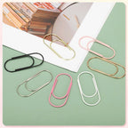 20/50/100Pcs Paper Clip 2inch Non-Skid Metal Paper Clamp Clips Large for Office Supplies Craft Scrapbook Document Note Sorting
